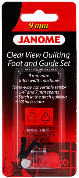 Janome 9mm Clear View Quilting Foot And Guide Set