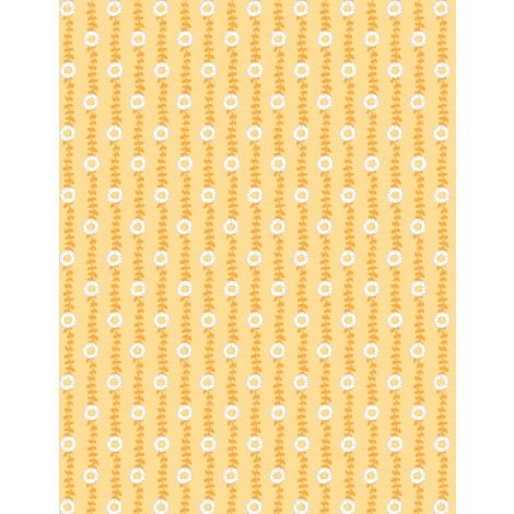 Patch of Sunshine Daisy Stripe Yellow