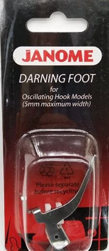 Janome Darning Foot for Oscillating Hook Models 95mm maximum width) 200127000