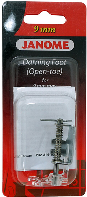 Janome 9mm Darning Foot (Open Toe)