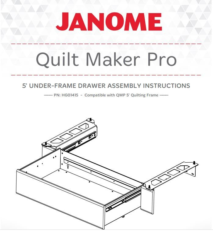 Janome 5' Under-Frame Drawer for Quilt Maker Pro 5' Frame