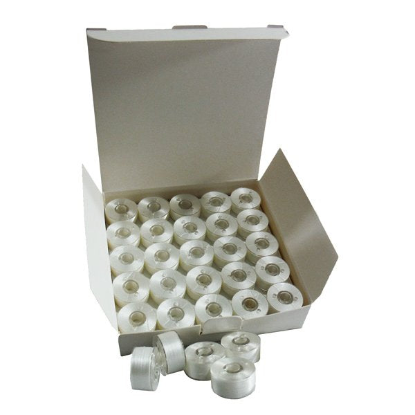 Exquisite White Bobbin Plastic Sided/ Size L