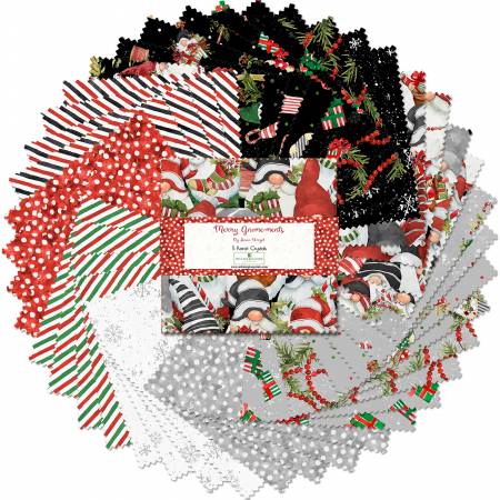 5in Squares Merry Gnome-ments, 42pcs