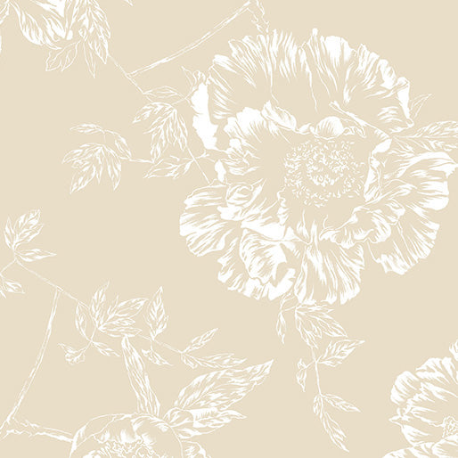 Shadow Flower Linen Wideback 108"