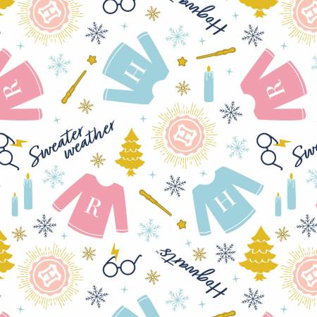 Harry Potter Mystical Winter Wonder White Sweater Weather