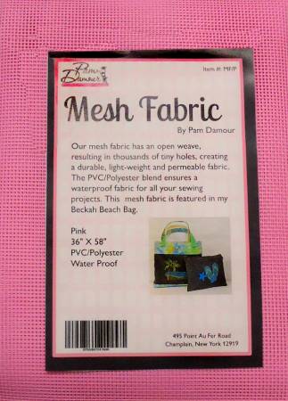 Pink Mesh Fabric 36in x 58in