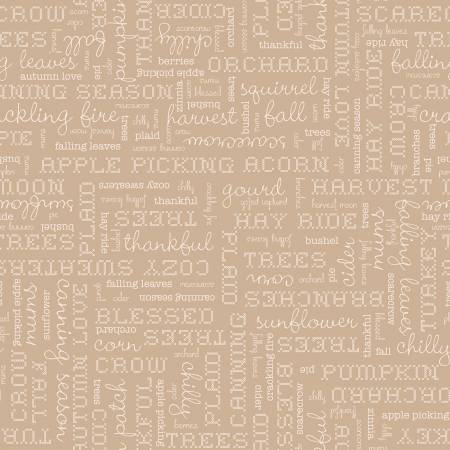 Autumn Words Tea Dye