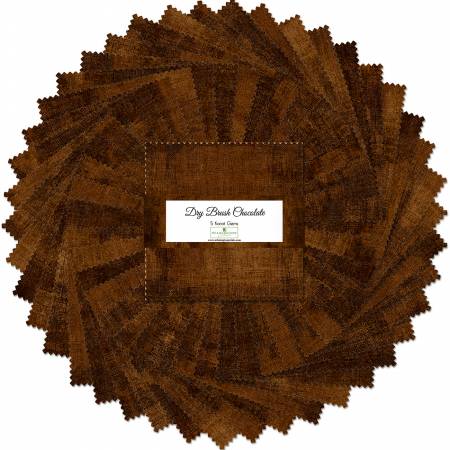 Dry Brush Chocolate || 5in Squares