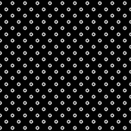 Shadow Blooms Black Daisy Dot