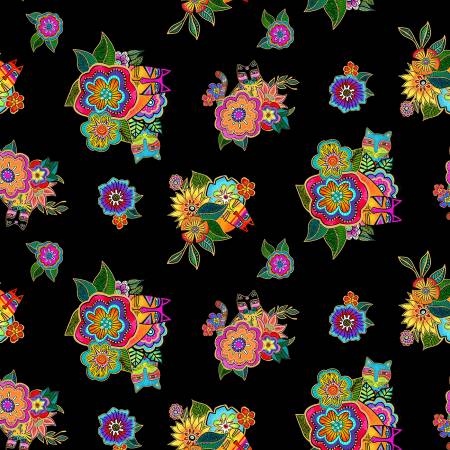 Fantasticats Black Metallic Digital Hidden Cats