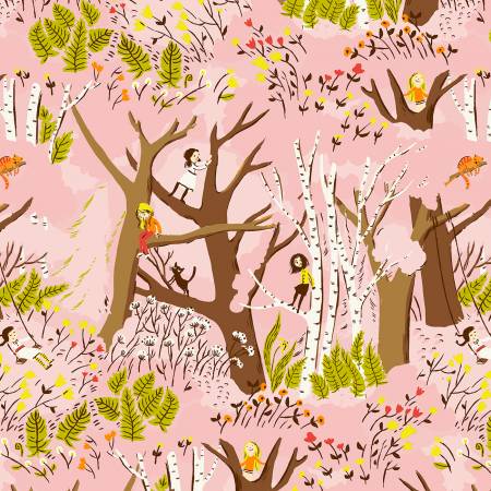 Studio Edit Pink Girls in Trees