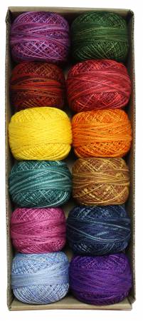 Valdani Pearl Cotton Ball Sz8 73yd 12 Colors Calendar