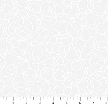 Basically Black and White Tangled Circles White