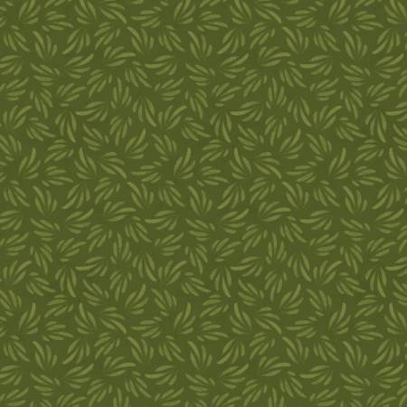 Chickadee Charm Green Tonal Petals