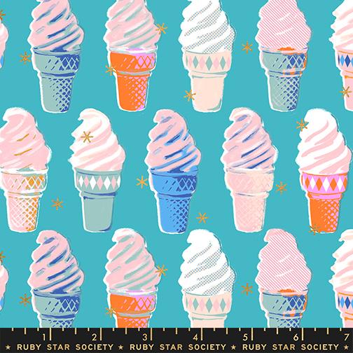 Best Day Ever Ice Cream in Metallic Turquoise