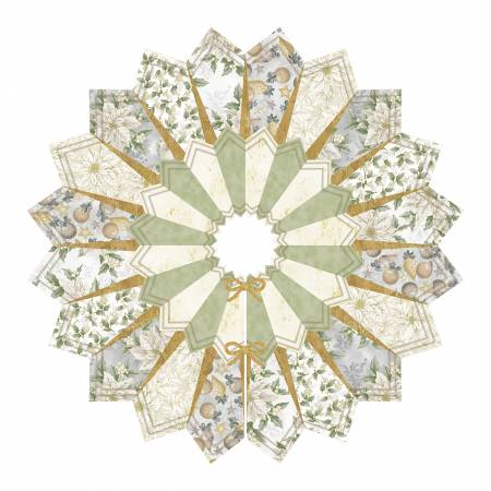 Quilted Fox Dresden Tree Skirt Kit Papyrus