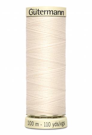 Gutermann Eggshell Sew-all Polyester All Purpose Thread 100m/110yds