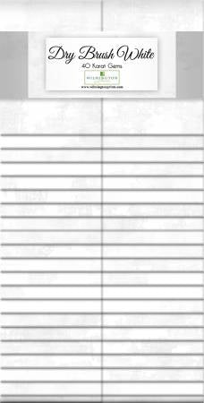 Dry Brush White 2.5in Strips 40pcs