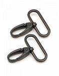 Swivel Hook 1 in Black Metal 2 pc
