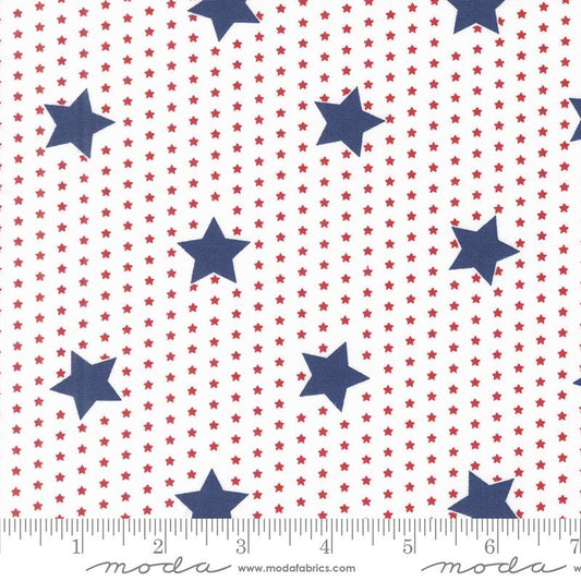 Star Spangled Patriotic Blue Stars & Red Dots