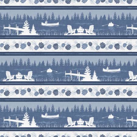 Lake Retreat Multi Repeating Stripe