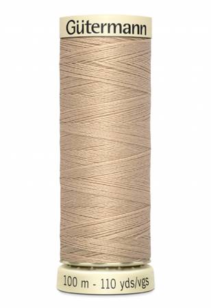 Gutermann Ecru Sew-all Polyester All Purpose Thread 100m/110yds