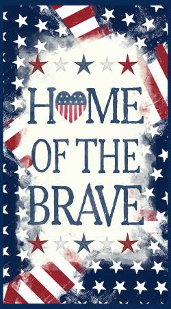 Hearts Anthem Home Of The Brave 23" x 42" Panel 84472-234