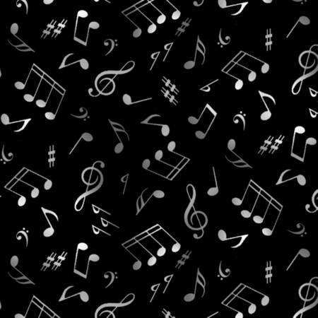 Music Notes || Black