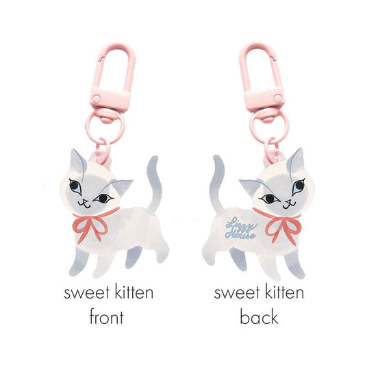 Zipper Gltr Charm Sweet Kitten LHFVZ004 Lizzy House#1