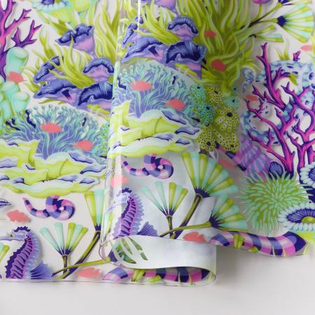 Tula Pink Floral Reef Collection: Reef What You Sew Vinyl 1/2 Yard Cut