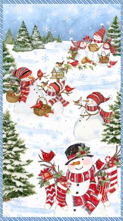 Frosty Frolic Multi 24" x 44" Large Panel