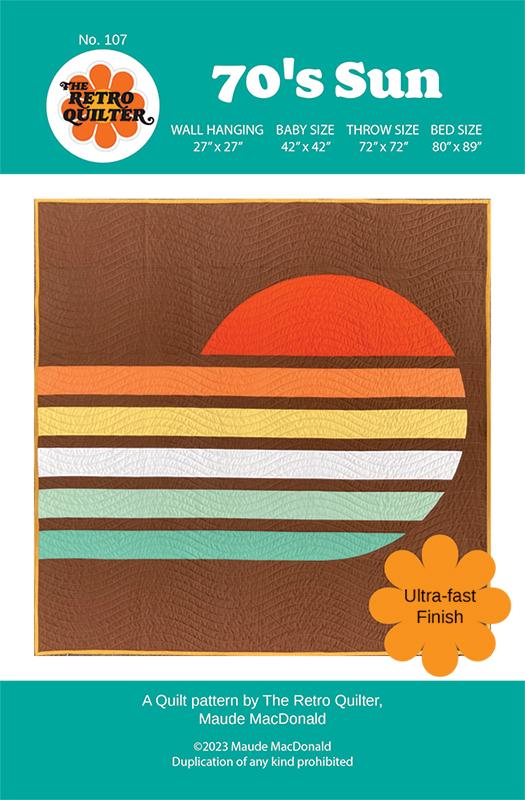 70's Sun The Retro Quilter Pattern
