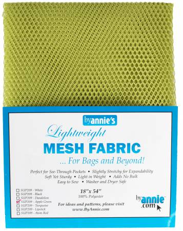 Lightweight Mesh Fabric - Apple Green 18in x 54in