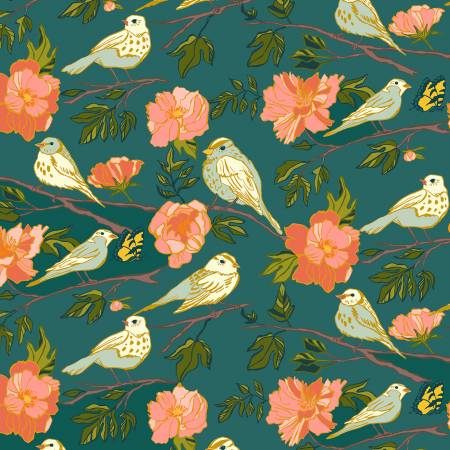 Lush Life Teal Birds of a Feather