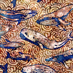 Aquatica Whales Brown 28120-A