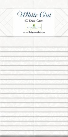 White Out || 2-1/2in Strips || 40pcs/bundle