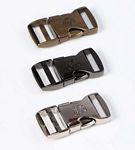 Side Release Buckle-1in-Black Metal-Set of One