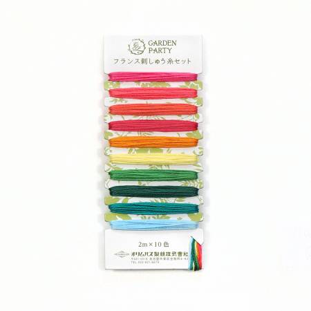 Garden Party Embroidery Floss Set 10pc Bright