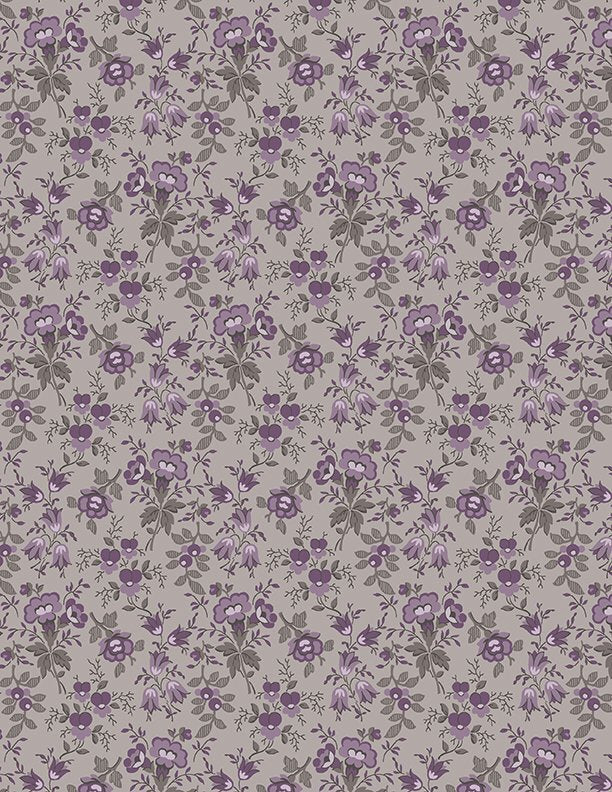 Blackberry Bramble Small Floral Lavender