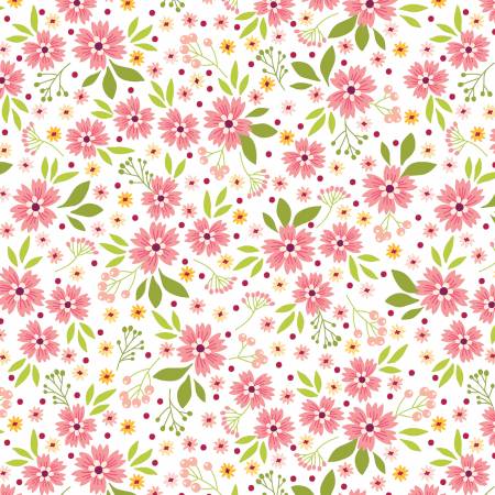 Among the Wildflowers Poppies Coral