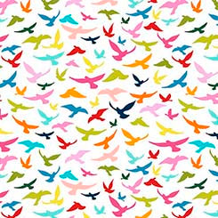 WHIMSIES || BIRD SILHOUETTES || White