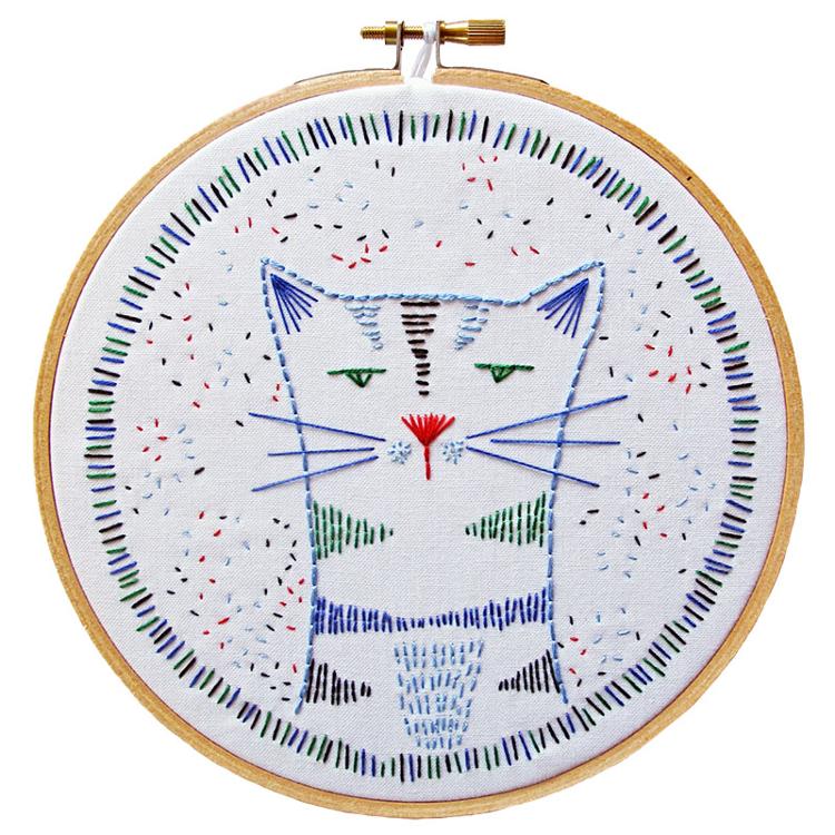 Embroidery Kit Nigel Nine Lives DEKNNL
