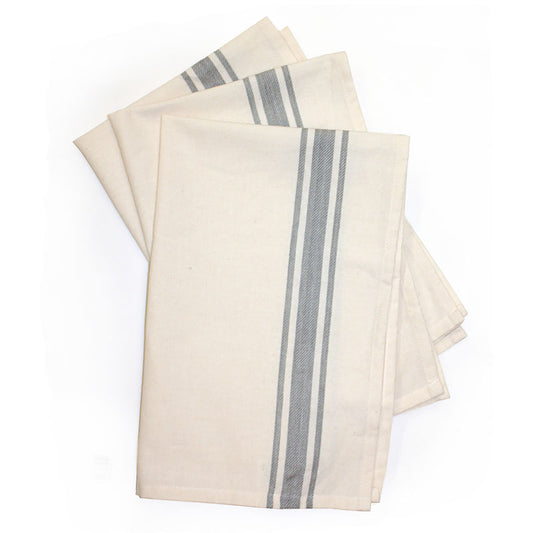 Retro Bold Stripe Towl 3ct Gray
