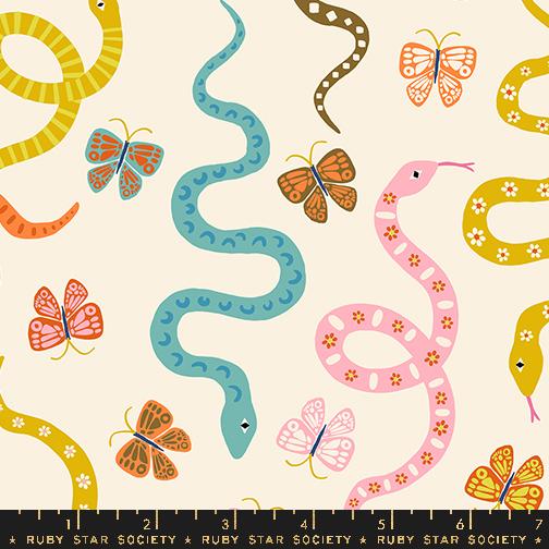 Ooh Lucky Lucky Garden Snake & Butterflies Natural