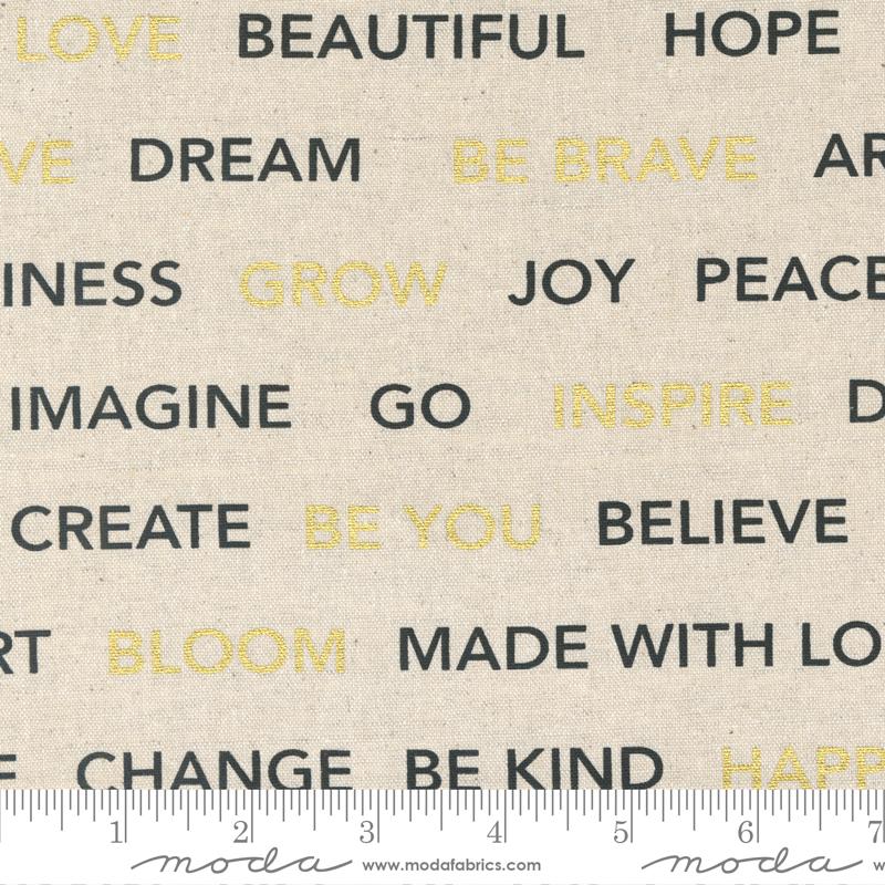 Gilded Mochi Linen Paper Gold Metallic Inspirational Words