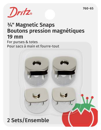 Magnetic Snap Square Nickel 3/4in