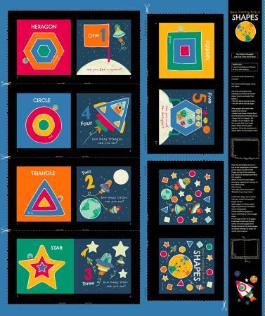 Black Blast Off Digital 36" x 42" Storybook Panel