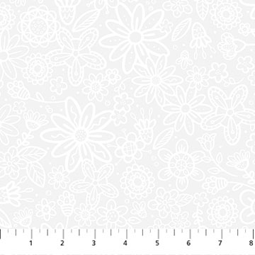 Basically Black and White Groovy Garden White