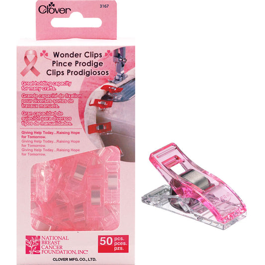 Wonder Clips Pink - 50 pcs