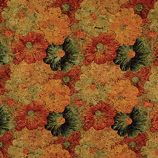 Cork Fabric 18x15 Flower Print BPC 1002